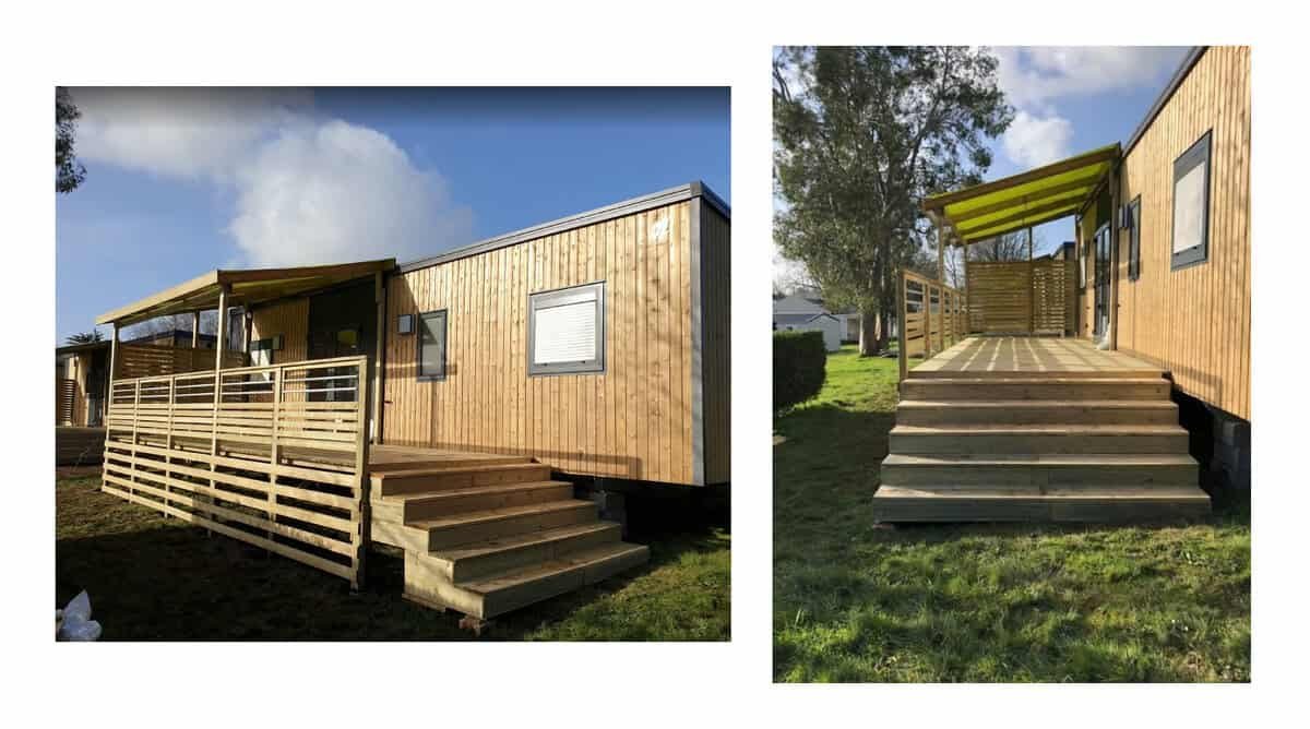 Fabrication Terrasse en bois mobil home