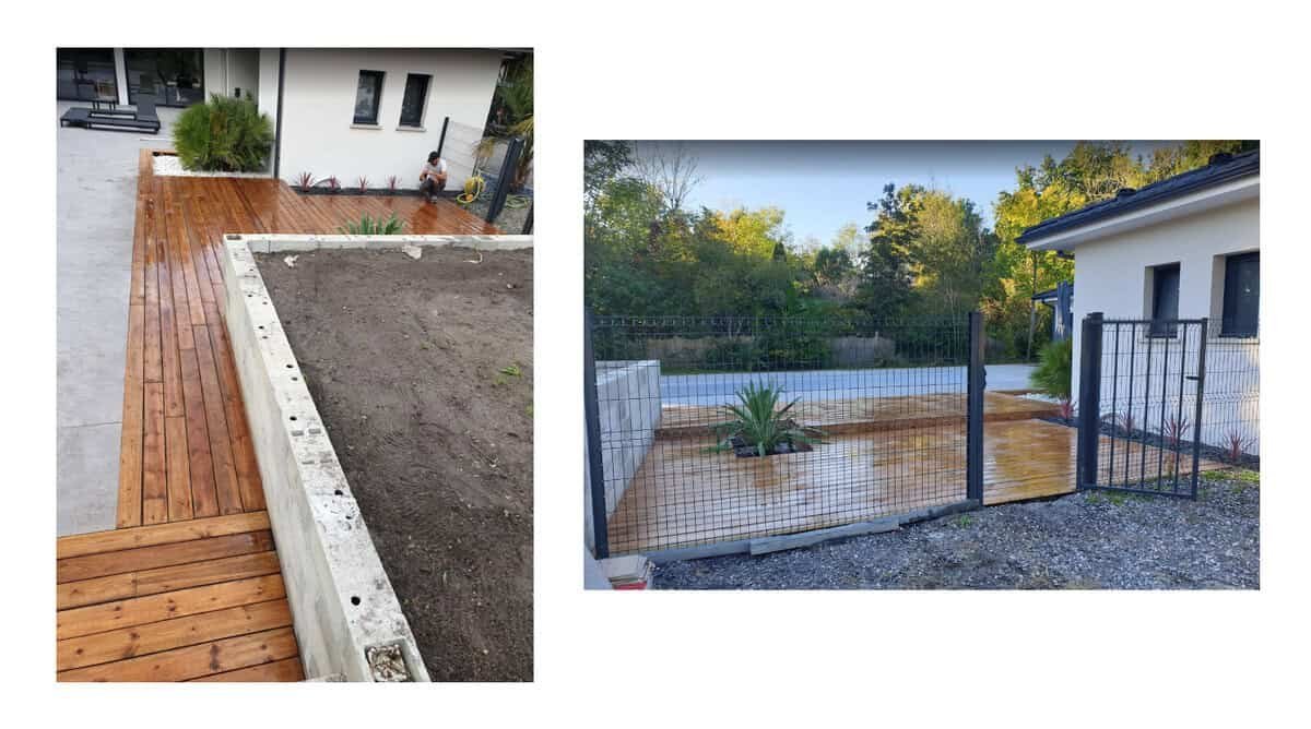 Fabrication Terrasse en bois mobil home